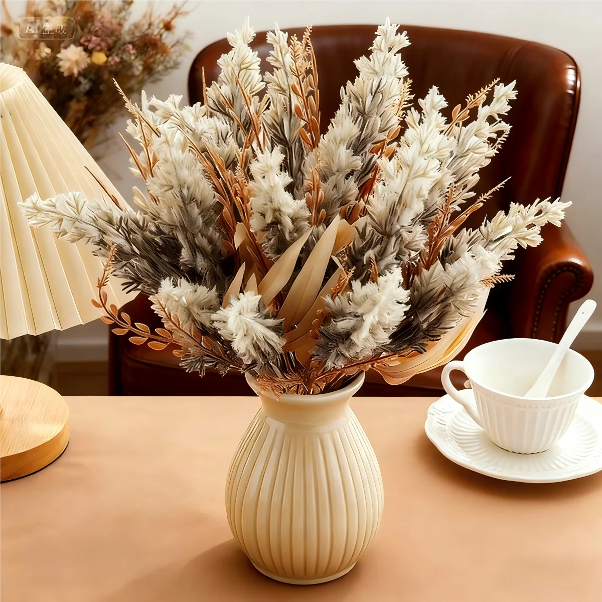 Artificial Plants Reed Festival Wedding Wreath Garden Home Room Vase Decora DIY Gift Flower Bouquet Brial Yard Outdoor Accessory