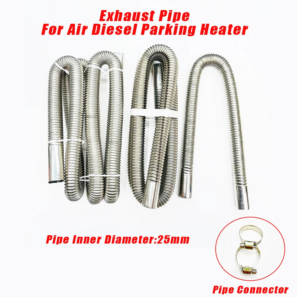 24mm Elbow Pipe Air Parking Heater Exhaust Tube Connector with Clip for Webasto Boats Heater Car Heating Parts