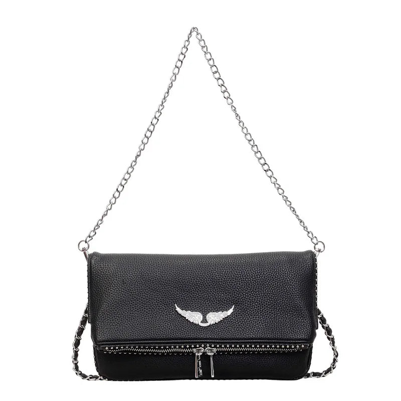 2026 New French Shoulder Bags Classic Fashionable and Versatile Chain Retro Luxury Cross-body Messenger Bag for Women