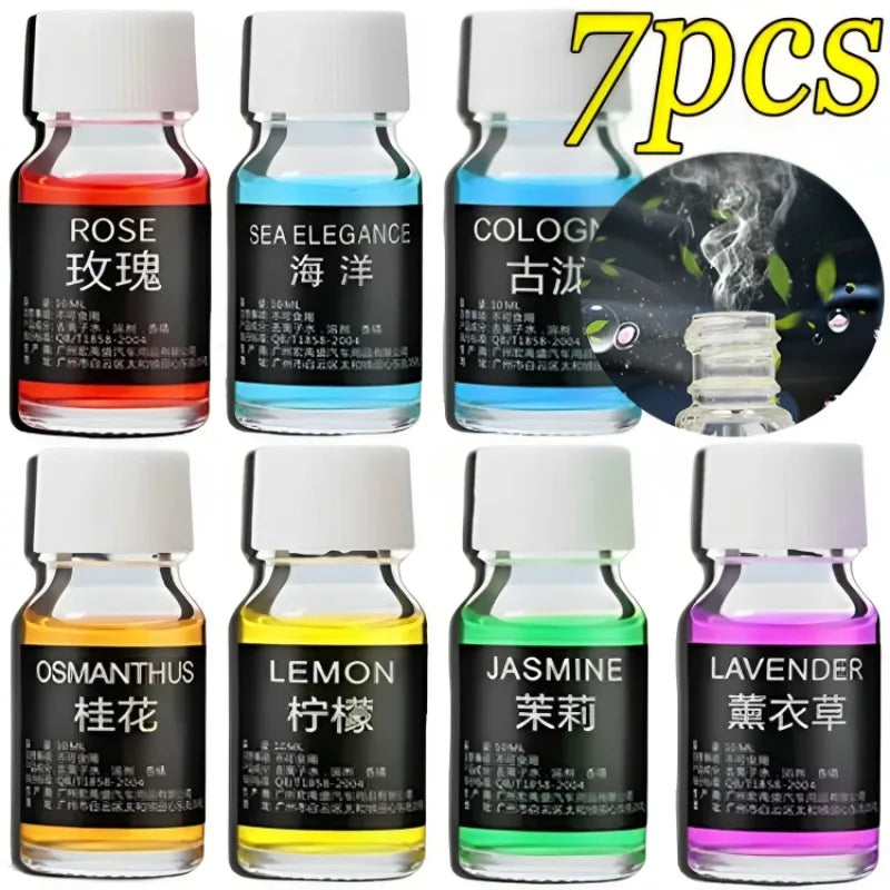 10ML Car Perfume Refill Air Freshener Natural Plant Essential Oil Aroma Diffuser Fragrance Humidifier Freshener Auto Accessories