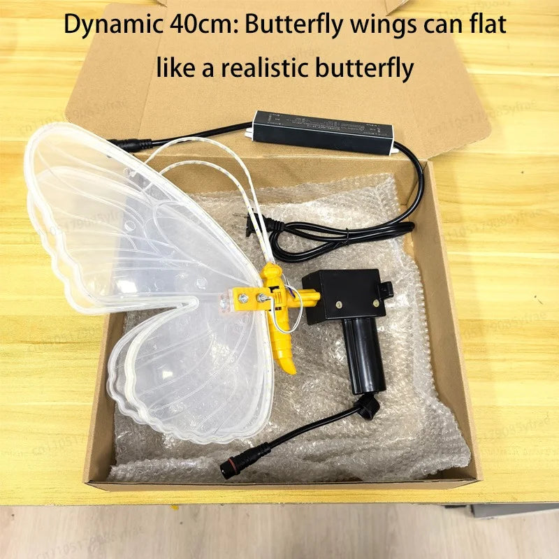 Butterfly Lights LED Butterflies with Movement Dynamic Static Butterfly Lights for Outdoor Wedding Party Christmas Decorations