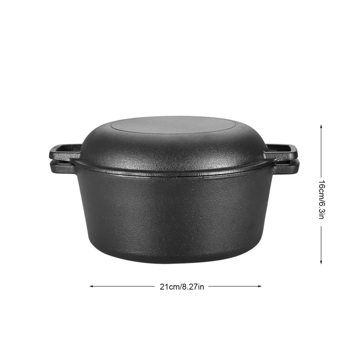 Cast Iron Double Dutch Oven
