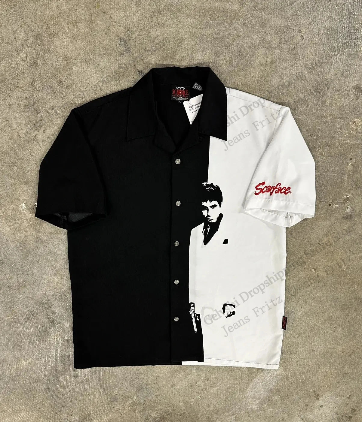 Hot Movie Scarface Hawaiian Shirt Tony Montana 3d Print Shirt Men Women Fashion Short Sleeve Casual Shirts Blouse Elastic Shirt