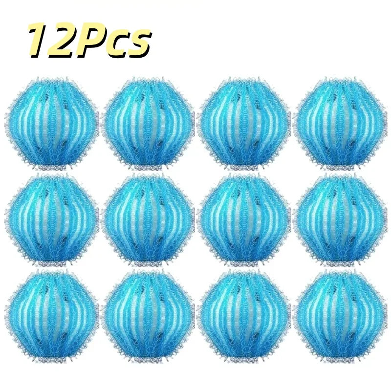 6/12 Pcs Laundry Pet Hair Filter Balls Lint Remover Washing MachineFloating Ball Reusable Nylon Balls Lint Catcher