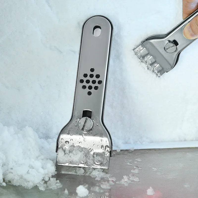 Stainless Steel Hob Scraper Kitchen Glass&Ceramic Scraper with Replacement Blades Wall Floor Window Cleaning Scraper Tools