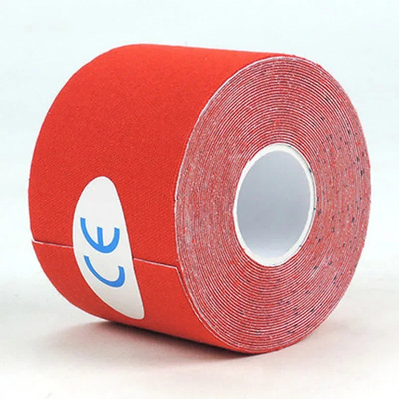 5 roll  Kinesiology Sports Tape  Athletic Strapping Gym Tennis Fitness Running Bandage Knee Muscle Pain Relief Knee Pads Care