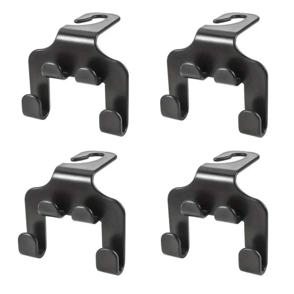 Multifunctional Car Seat Back Hook Double Head Phone Hanger Headrest Hanging Bag Storage Hanger Car Interior Accessories