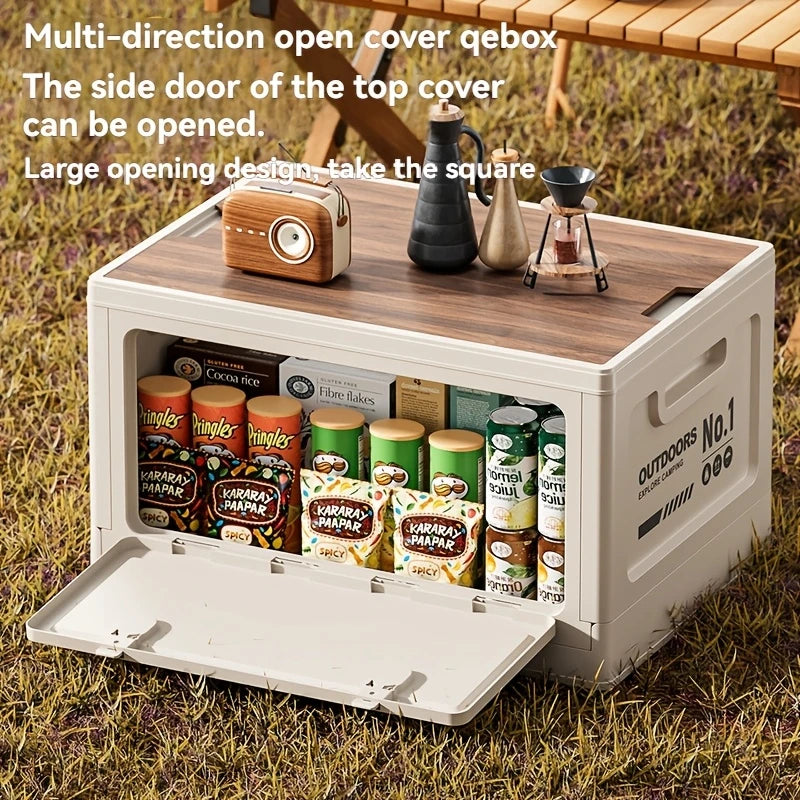 Outdoor Camping Storage Box Car Trunk Organizer Portable Picnic Basket Multi-functional Foldable Tool