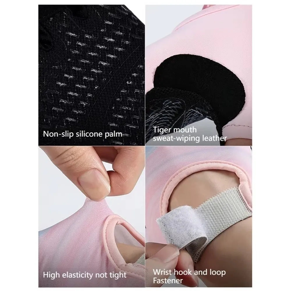 New Wear-resistant Sports Gloves Thickened Non-slip Half Finger Gloves Training Exercise Fitness Gloves Men Women