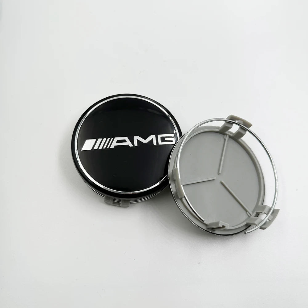 4pcs 75MM Car Wheel Center Hub Caps Covers For Mercedes Benz A B C S Class AMG GLA CLA GLC W176 W221 W204 W205 car ornaments