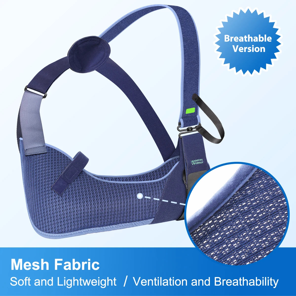 VELPEAU Arm Sling for Rotator Cuff Injury, Broken Hand and Elbow Dislocation, Medical Shoulder Immobilizer Fits Left & Right Arm