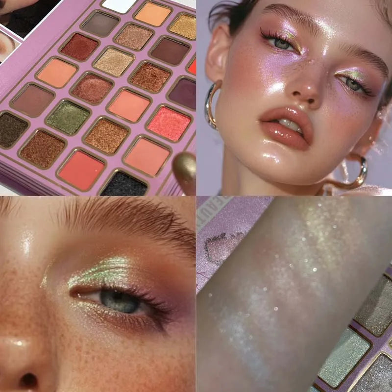 78-Color Makeup Palette, Waterproof Matte Shimmer, Eyeshadow Blush Highlight Contour Lip Set, Daily & Christmas Gift