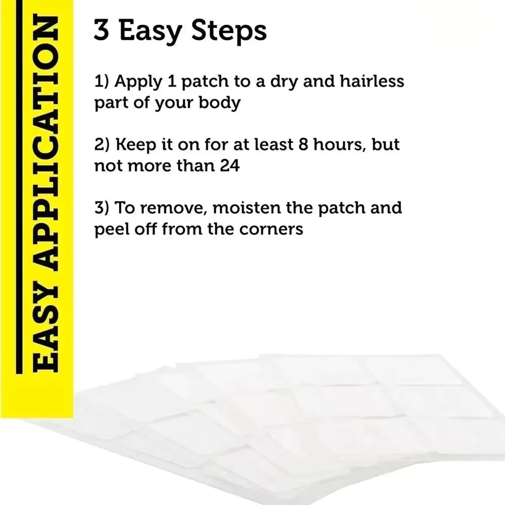 Eye Health Supplement, Lutein and Zeaxanthin, Vision Health, Eye Strain Support - 30 Transdermal Patches, W/VitaminsB12, Zinc