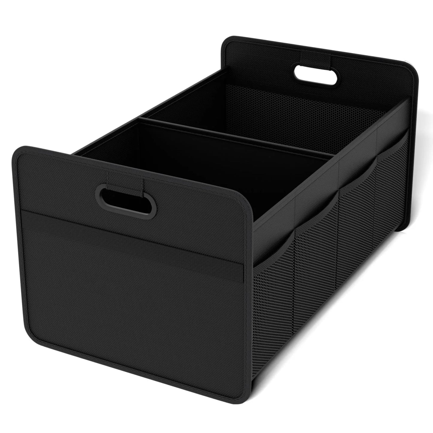 40L Foldable Portable Car Storage Box with Side Net, Car and Truck Trunk Organizer, Camping Storage Box, Space-Saving Multifunctional Storage Box, Non-Food Contact