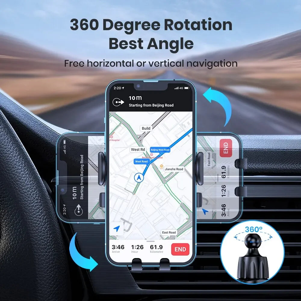 Universal Gravity Auto Phone Holder Car Air Vent Clip Mount Mobile Phone Holder CellPhone Stand SupportFor iPhone Samsung Huawei