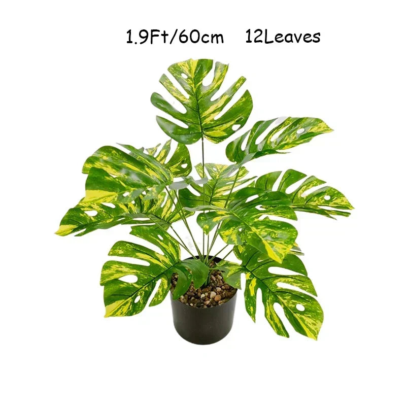 Large Artificial Monstera Tree