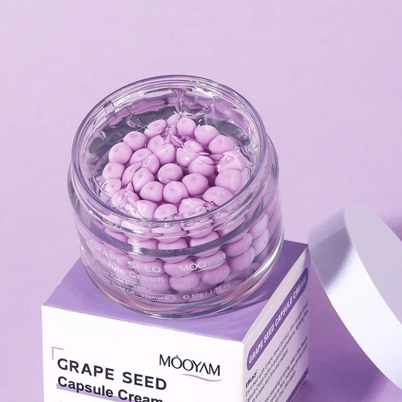 Korean Care Capsule Face Cream With Centella & Astaxanthin, Grape Seed Antioxidant Moisturizer, Soothing Barrier Care Skincare