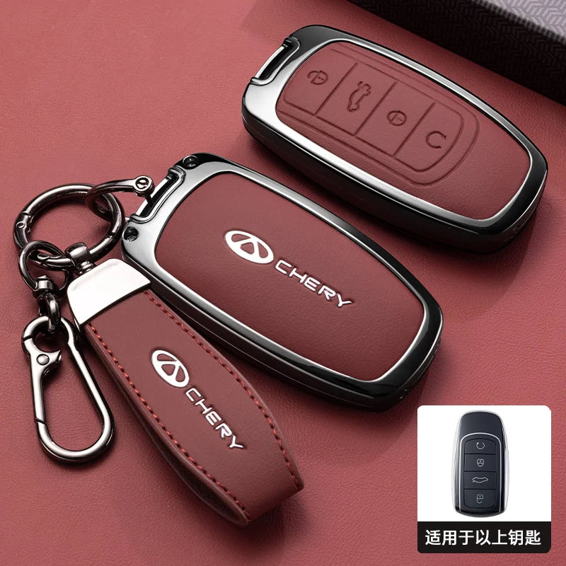 Car Accessories For Chery Jaecoo Tigo 7 8 Pro Max Omoda 9 C5 5 Phev Premium Plus Arrizo 5 Plus Key Case Holder Cover Chain