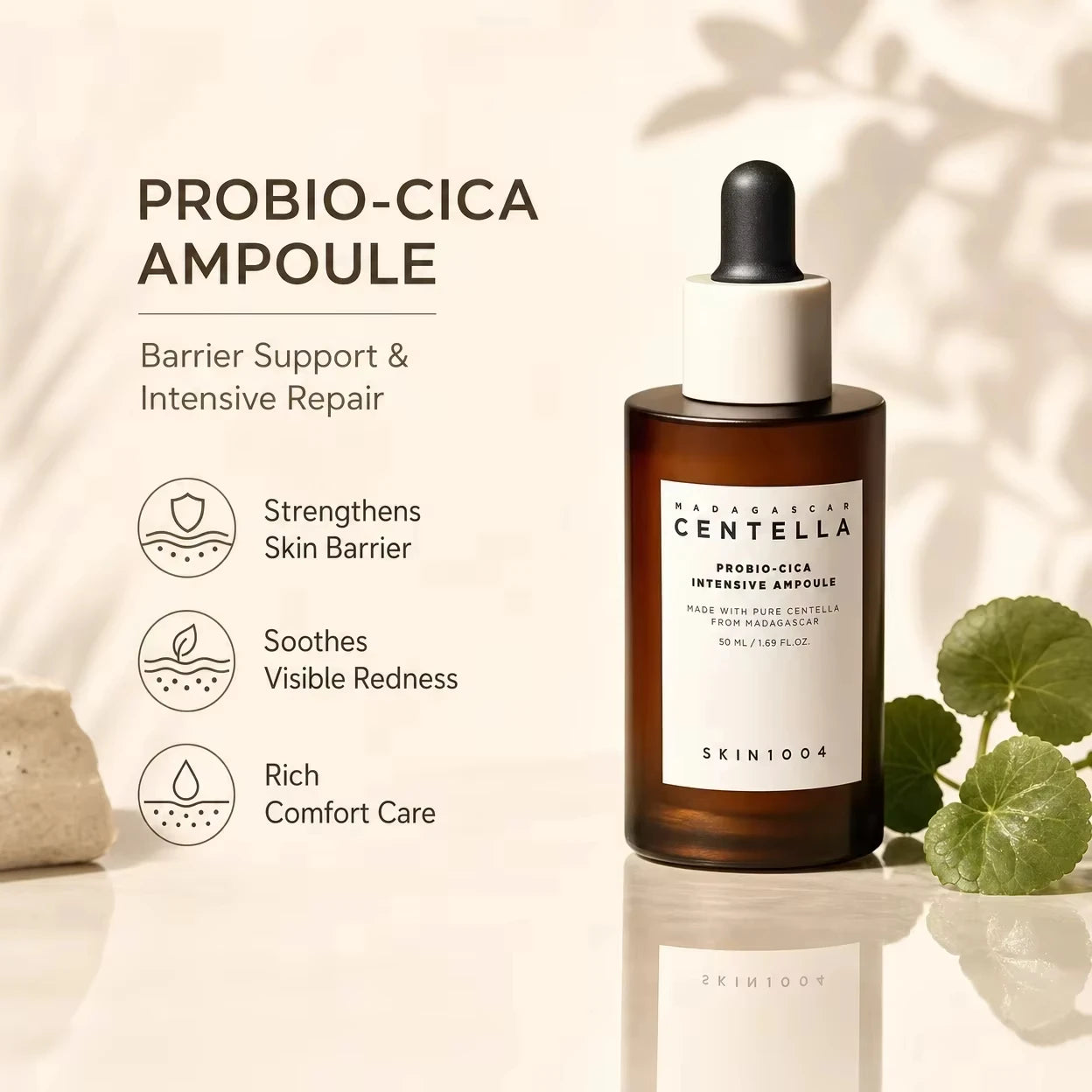 SKIN1004 Korean Centella Ampoule Series,Poremizing Fresh,Brightening,Intensive Ampoule Face Pore Care Soothing Serum Skincare
