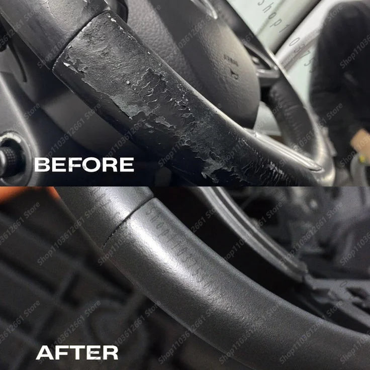 Car Plastic Revitalizer, Black Plastic Trim Restorer for Doors, Dashboard, Bumper and Exterior Plastic Parts