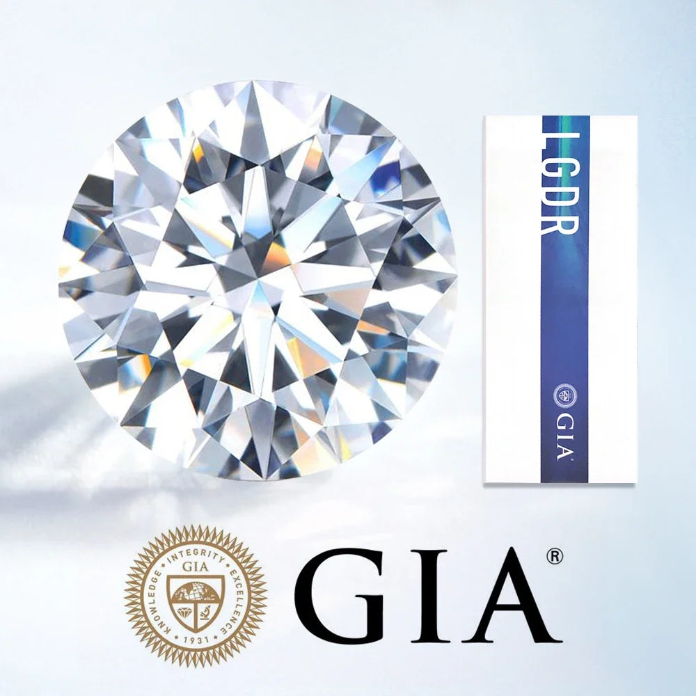 Messi Jewelry With IGI GIA Certificate Lab Grown Diamonds 0.3ct 0.5ct 0.6ct 0.8ct 1ct 1.5ct 2ct 3ct CVD HPHT Created Diamond