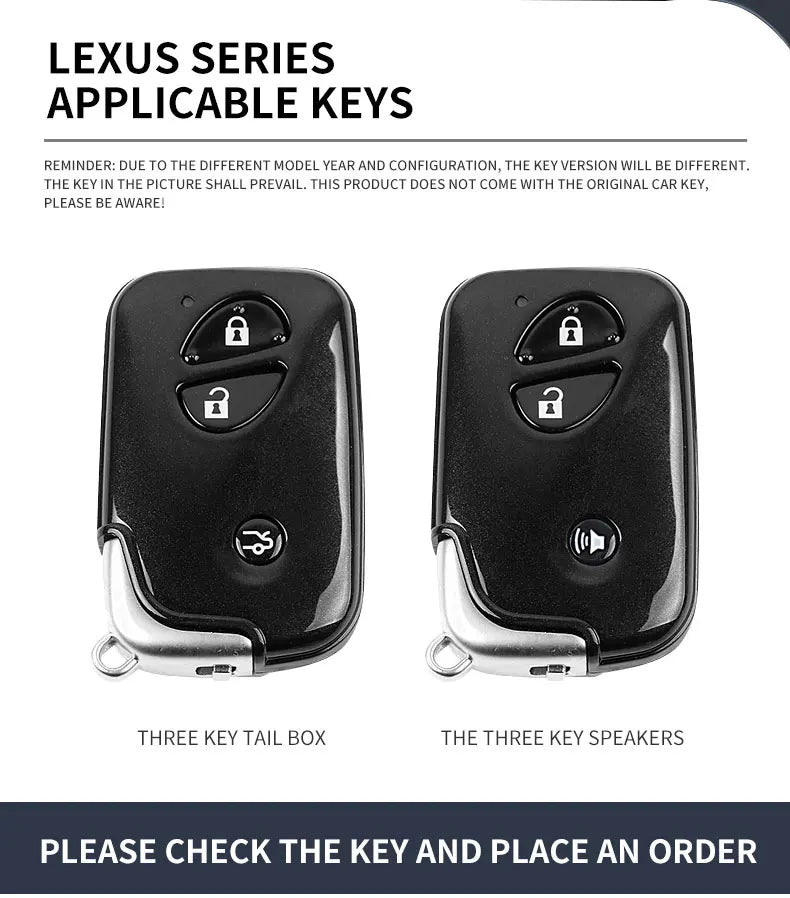Zinc Alloy Car Smart Remote Key Fob Case Cover Holder Shell For Lexus IS250 CT200 CT200h RX270 RX350 RX450 Keychain Accessories