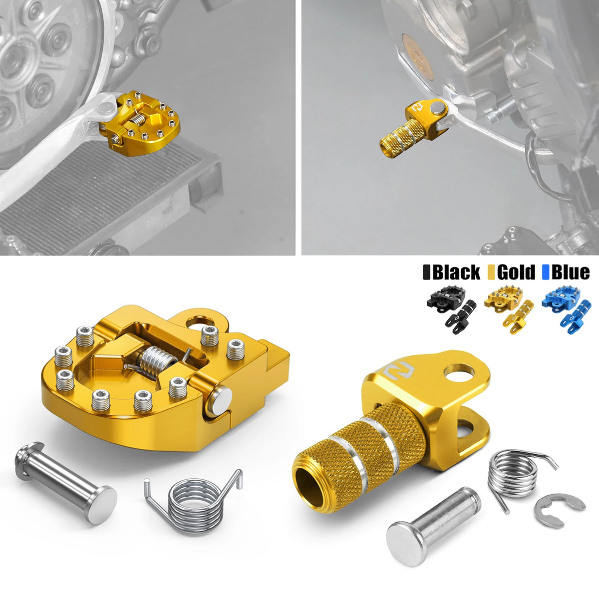 NICECNC For Suzuki 2000-2024 DRZ400 DRZ400E DRZ400S DRZ400SM DR-Z 400 400E 400S 400SM Adjustable Shift Lever Tip Brake Pedal Tip