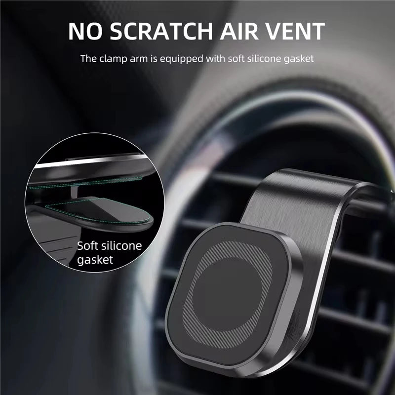 Magnetic Car Phone Holder Stand Air Vent 360° Rotation Car Mount GPS Smartphone Mobile Support Bracket for Any Model Phone