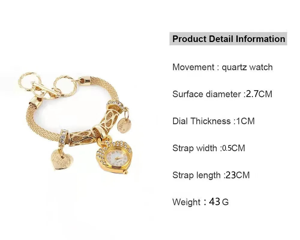 Watch For Women Watches 2023 Best Selling Products Luxury Watch Bracelet Set Diamond Steel Band Quartz Wristwatch