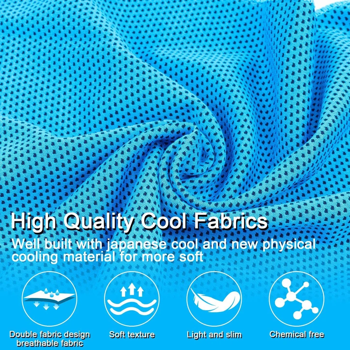 1/5/10PCS Dot Print Ice Cool Towel for Outdoor Fitness - Quick Drying Sweat-Absorbing Sports Towel With Cooling Sensation