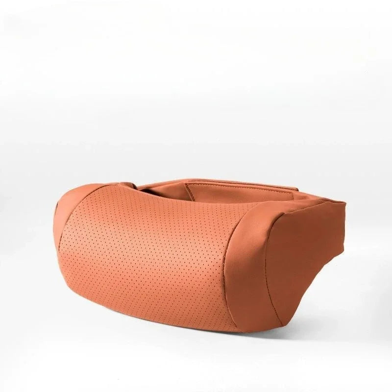 Suitable for Mercedes-Benz BMW Audi Tesla Car Leather Headrest Universal Car Interior Supplies Maybach Seat Protect Neck Pillow