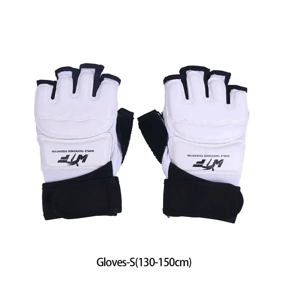 Half Finger Boxing Gloves Taekwondo Protective Foot Cover Martial Arts Combat Protective Training Hand and Foot Protection Set