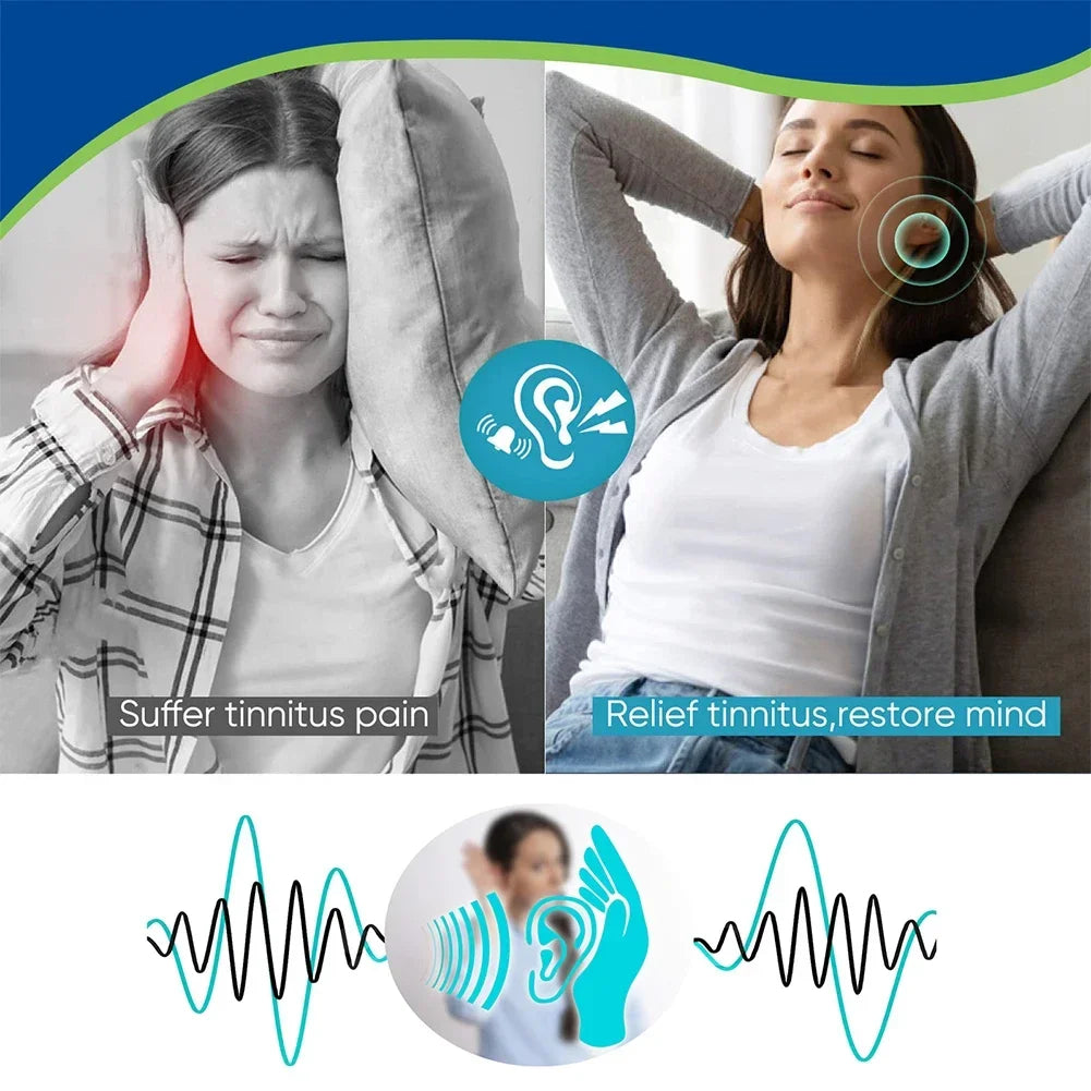 Anti Tinnitus Magnetic Clip Portable Relief Ringing pain Itching Clean Ear Canal Blockage Improve Hearing Loss Calm Ear Pressure