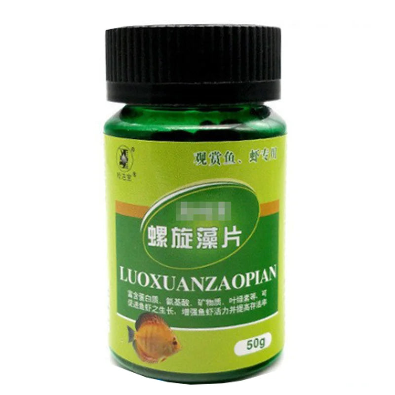Spirulina Powder Bottle Healthy Ocean Nutrition Fishes Foods Ornamental Shrimp Open Feed Algae Fish Forages