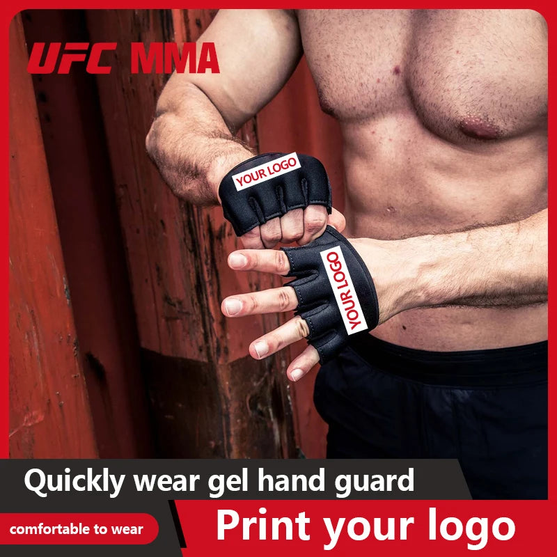 MMA boxing gloves UFC finger joint boxing gloves boxing Sanda combat peak gel Taekwondo Sanda boxing gloves customizable Logo