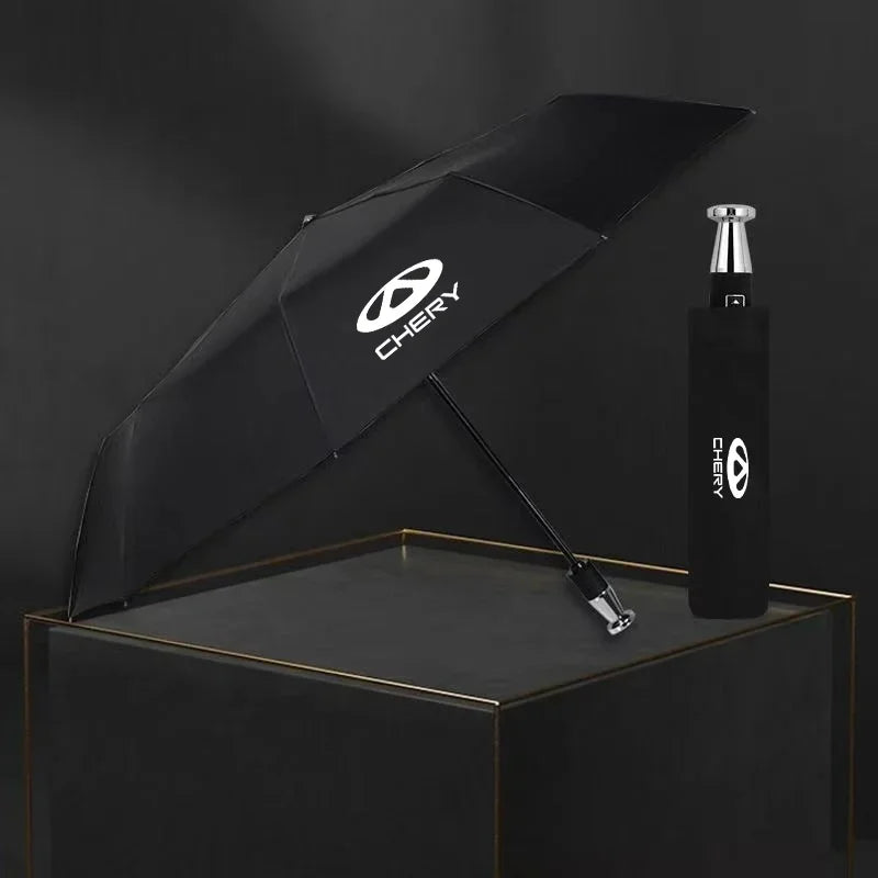 For Chery Tiggo 3 4 5 7 8 Plus Arrizo GX 5x EQ7 Fulwin 2 A3 A5 Car Automatic Folding Windproof Sunshade Umbrella Accessories