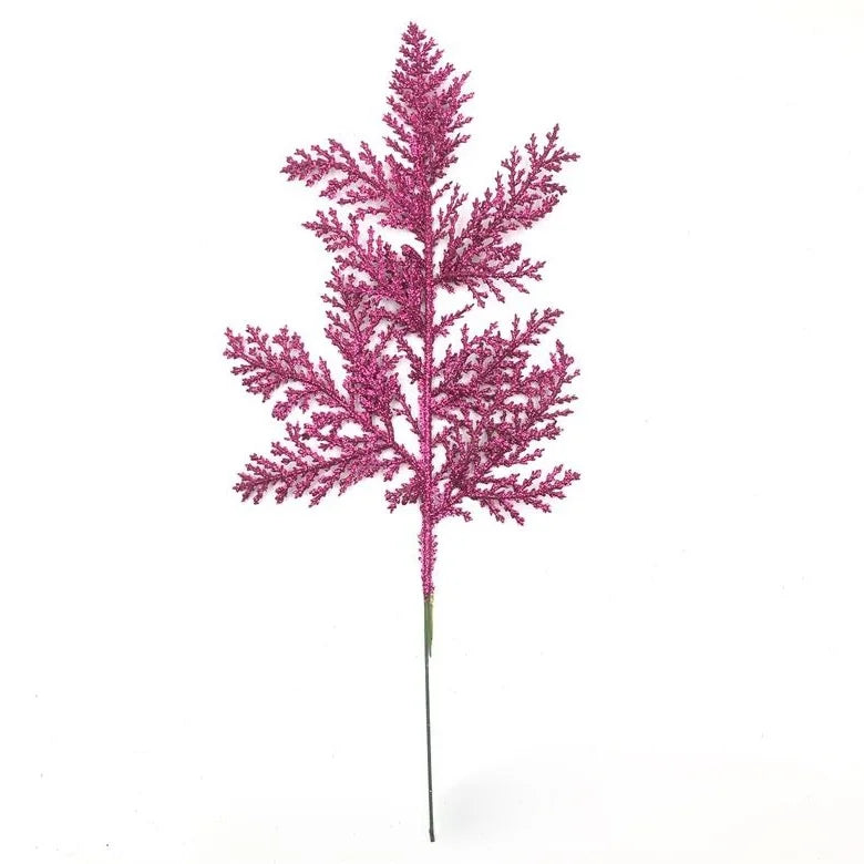 10/20Pcs Glitter Artificial Leaves Bundle Xmas Christmas Tree Decoration Vase Arrangement Home Party DIY Floral Garland Decor