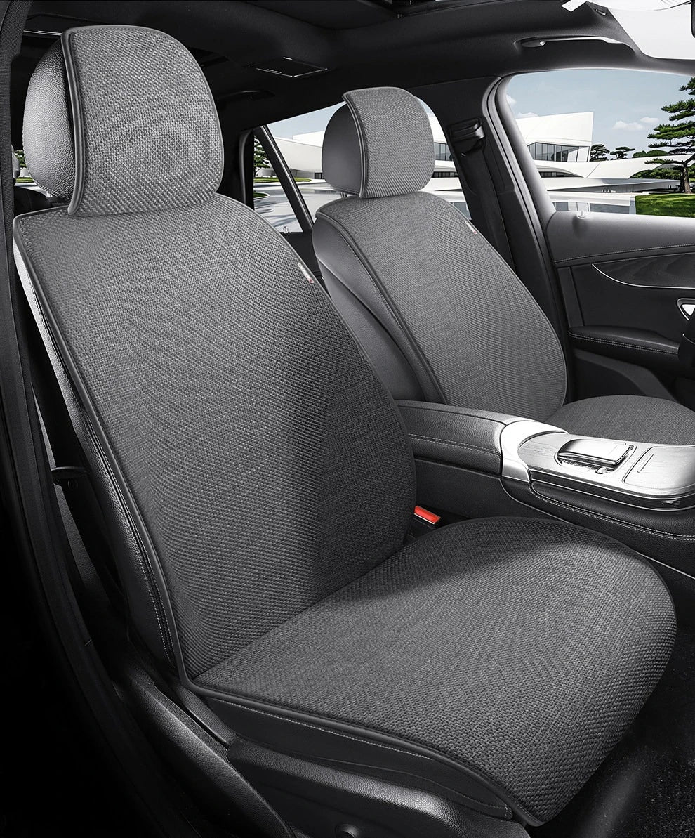 All Season Linen Universal Car Seat Cover Breathable Flax Anti-Slip Cover Car Seats Protection SUV Sedan Seat Cushion