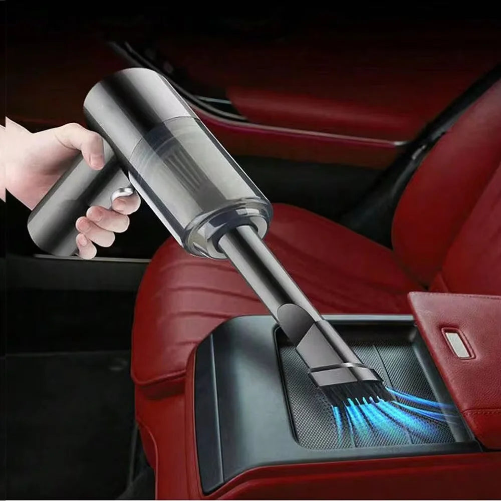 Handheld Car Vacuum Cleaner, 15000PA Portable Cordless, Dual Use of Blowing and Suction Multi-Nozzles, for Car, Home, Pet, Offic