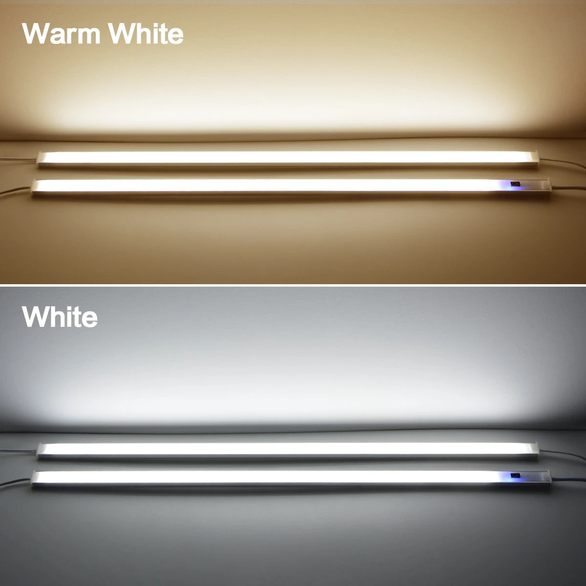 30/40/50cm Aluminium Profile USB LED Bar Light Strip 5V Hand Scan Motion Sensor Kitchen Lamp Bathroom Bedroom Cabinet Lighting
