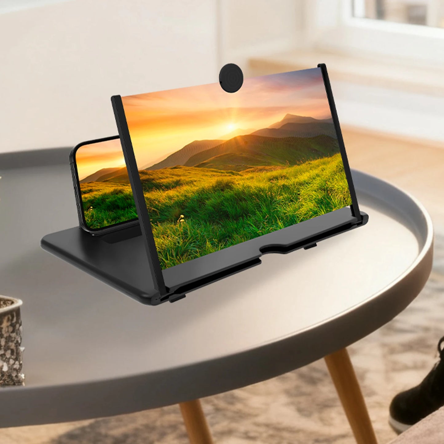 10/12/14 Inches Screen Amplifier Mobile Phone TV Screen Magnifier TV Movie HD Screen Magnifying Glass Anti Phone Holder Stand