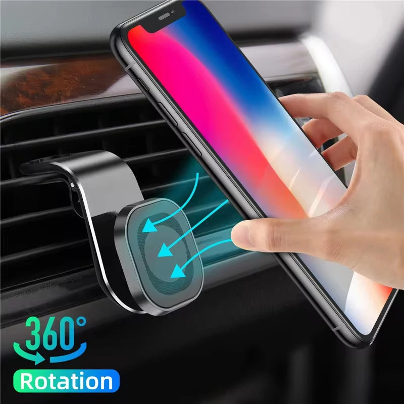Magnetic Car Phone Holder Stand Air Vent 360° Rotation Car Mount GPS Smartphone Mobile Support Bracket for Any Model Phone