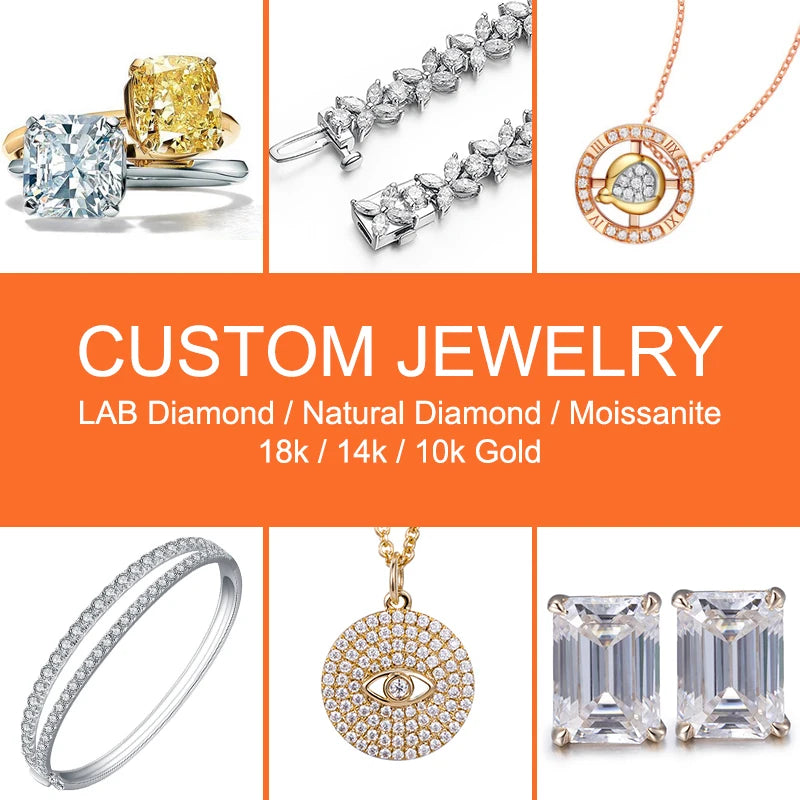 Messi Jewelry With IGI GIA Certificate Lab Grown Diamonds 0.3ct 0.5ct 0.6ct 0.8ct 1ct 1.5ct 2ct 3ct CVD HPHT Created Diamond