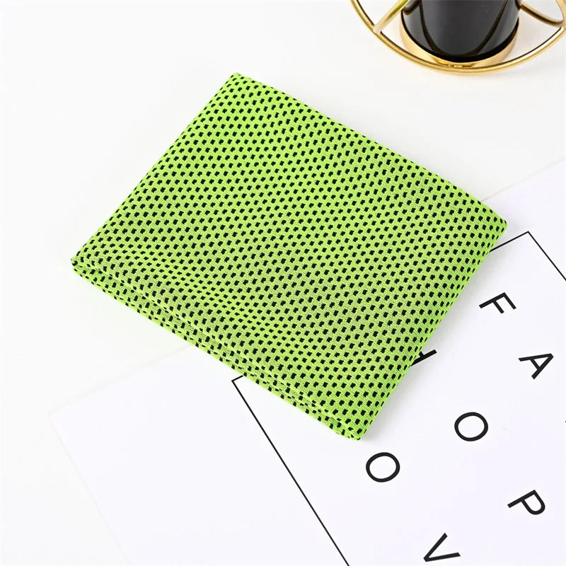 1/5/10PCS Dot Print Ice Cool Towel for Outdoor Fitness - Quick Drying Sweat-Absorbing Sports Towel With Cooling Sensation