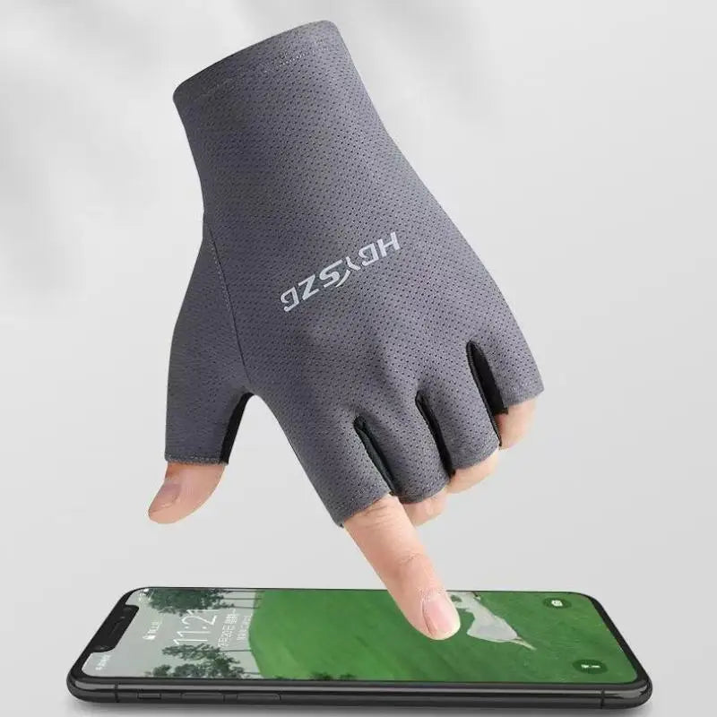 Half Finger Anti-Slip Shock Absorbing Cycling Gloves, Breathable Fingerless Bike Sports Gloves For Men Women Gym Riding