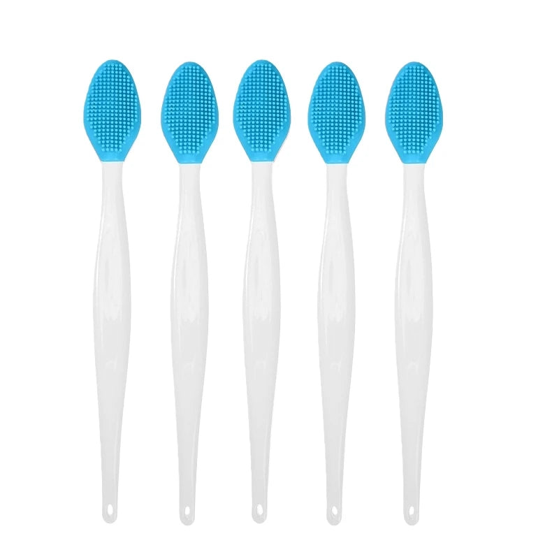 1/5/10Pcs Silicone Nose Cleansing Brush Exfoliating Massage Tools Facial Blackhead Removal Brushes Face Pore Deep Cleaning Wands