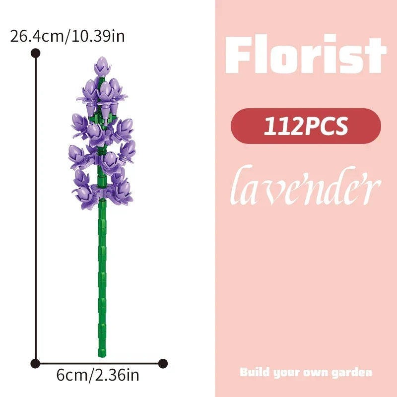 DIY Flower Building Block Bouquet