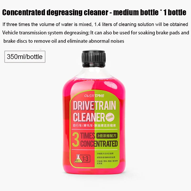 100/350ml Bike Drivetrain Cleaner Bicycle Chain Cleaning Maintenance Liquid Degreaser Spray Bike Chain Cleaner Bicycle Degreaser