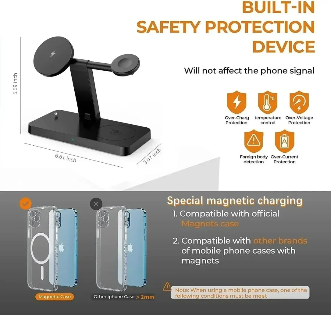 Foldable 100W 4-in-1 Charger