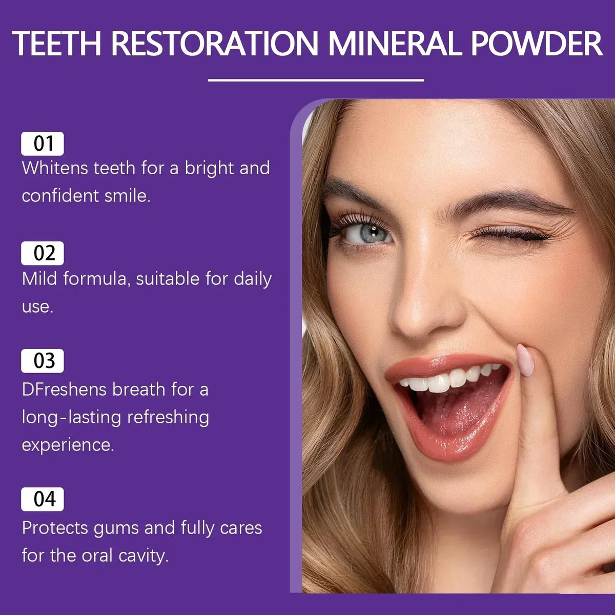 Teeth Restoration Whitening Mineral Powder
